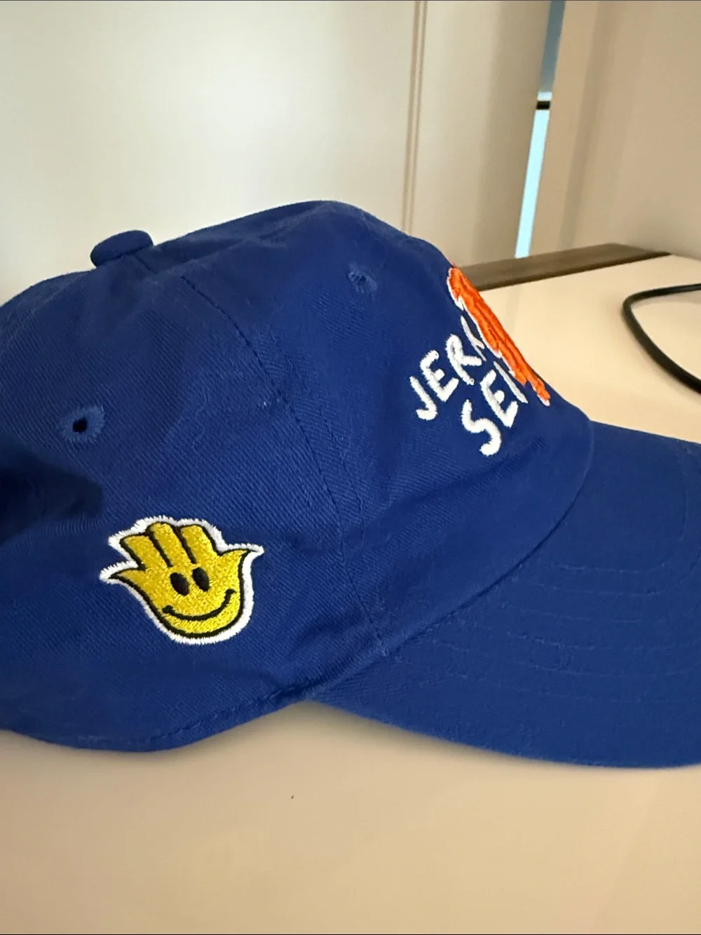 Seinfeld Royal Blue Dad Hat NY Hamsa Club Mets